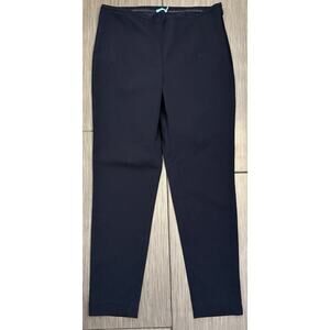J McLaughlin Navy Blue Side Zip Dress Pants Size 12 Straight Leg